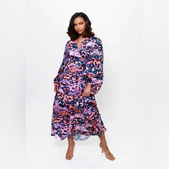 Hutch Lindie Full Sleeve Maxi Wrap Dress - Picture 4 of 9